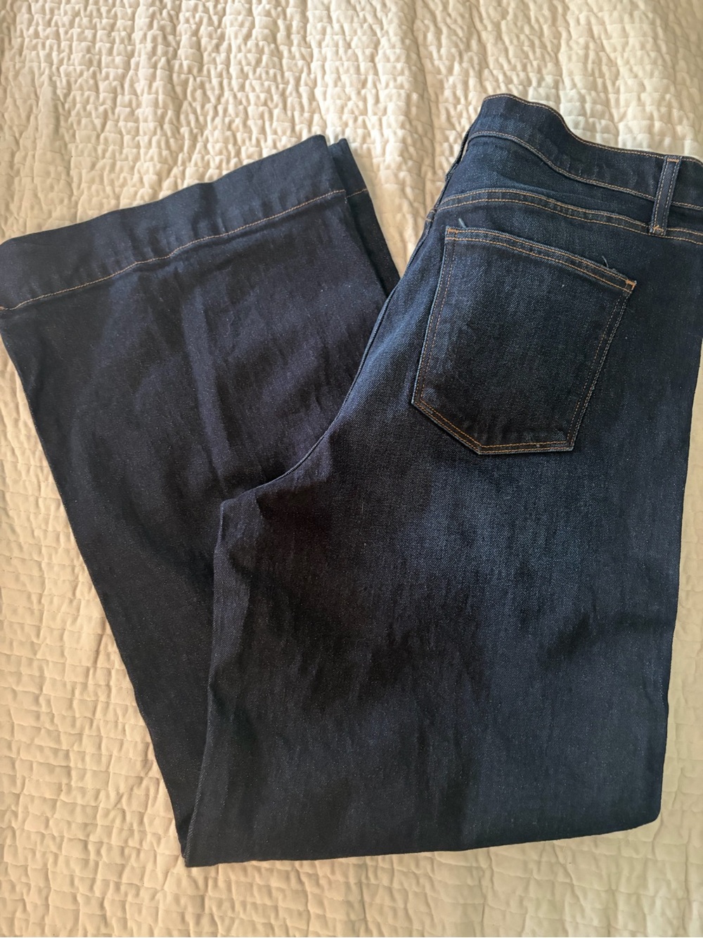 Joe's Jeans Dark Indigo Wide Leg High-Rise Jeans - Picture 9 of 15